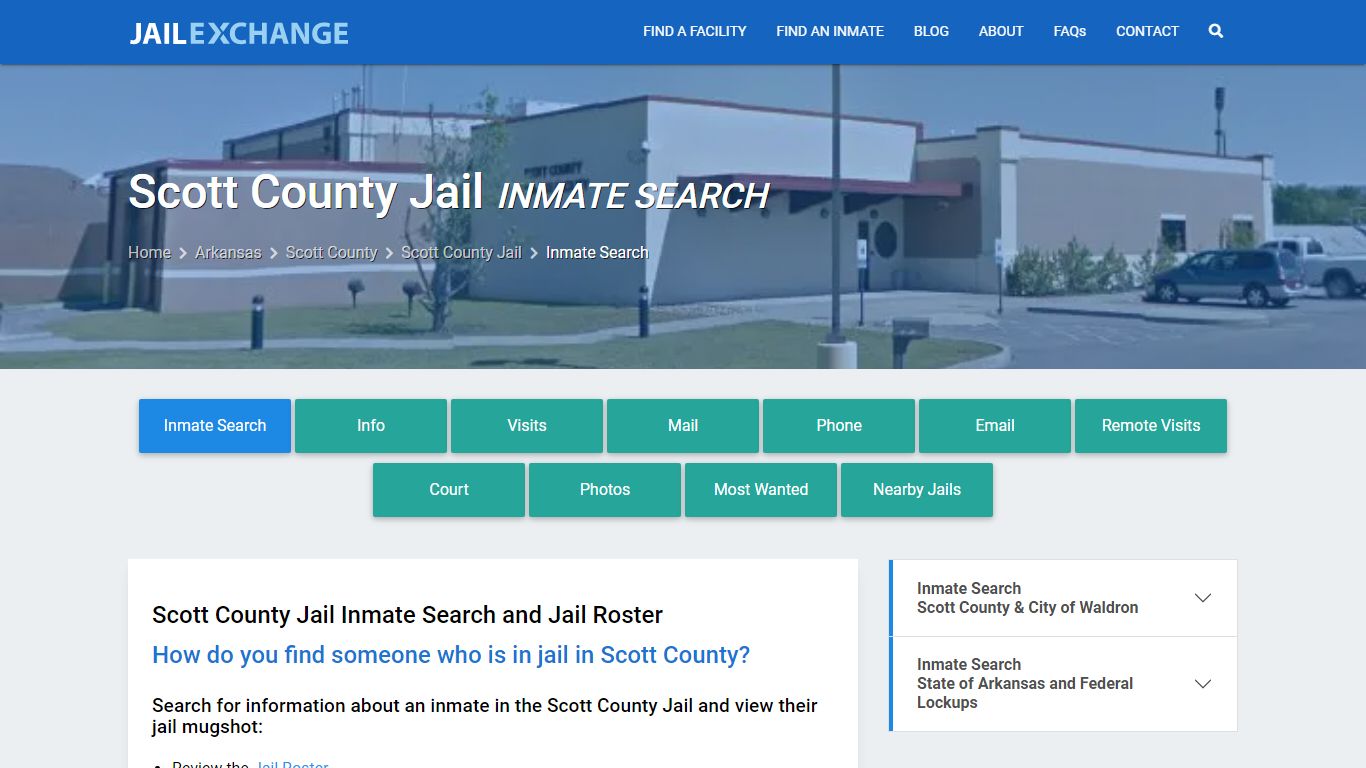 Inmate Search: Roster & Mugshots - Scott County Jail, AR